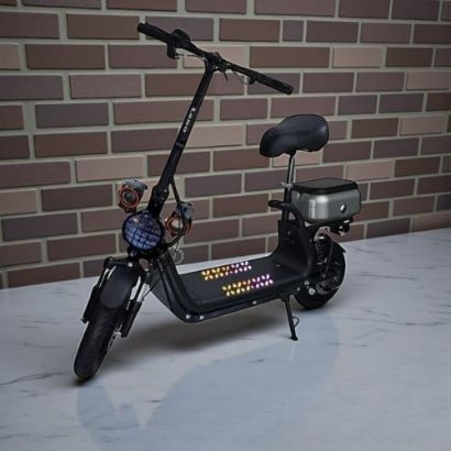 صورة سكوتر كهربائي بكرسي ومواصفات بريميوم مقاس 12 بوصة